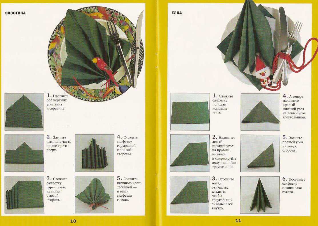Салфетки как красиво сложить на праздничный стол бумажные схемы