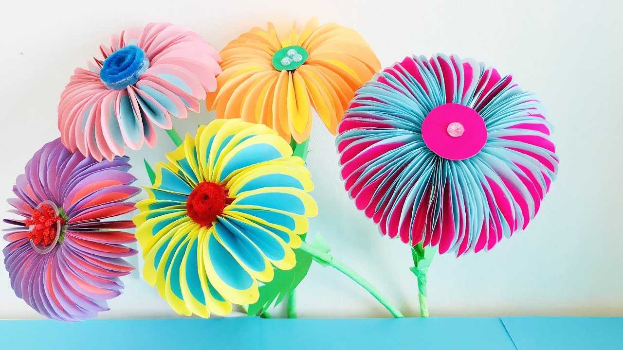Цветы из гофрированной бумаги своими руками (мастер-классы со схемами и шаблонами)