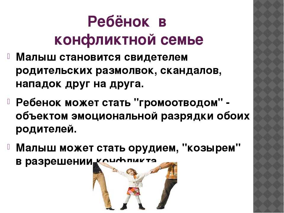 Супружеские конфликты презентация