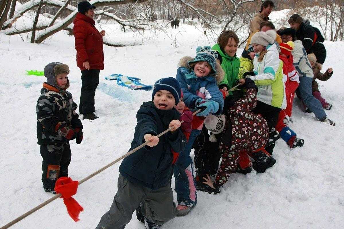 Зимние забавы на природе