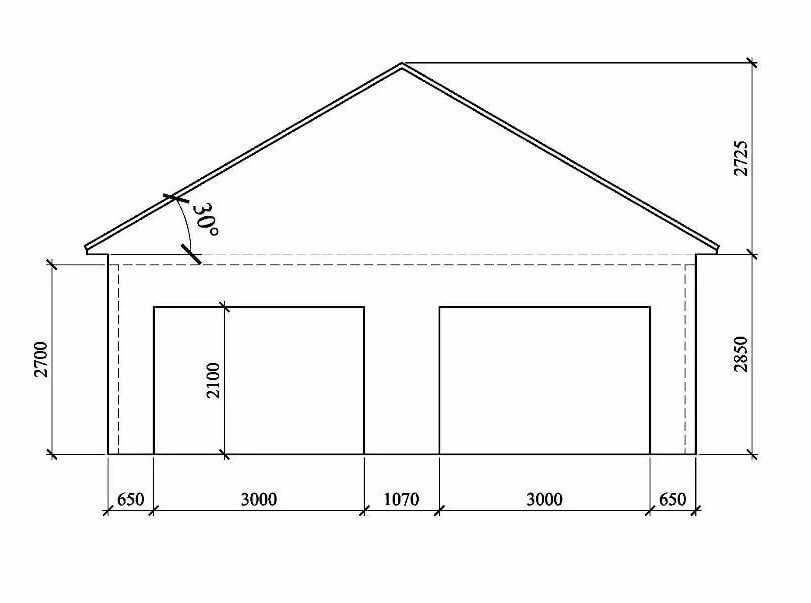 Двухскатная крыша гаража своими руками чертежи