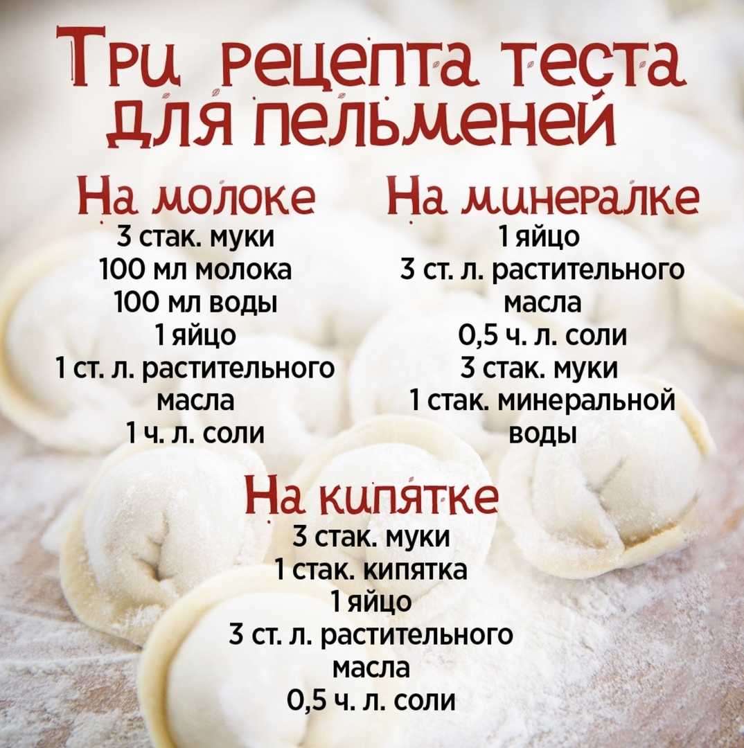 Рецепт теста для пельменей