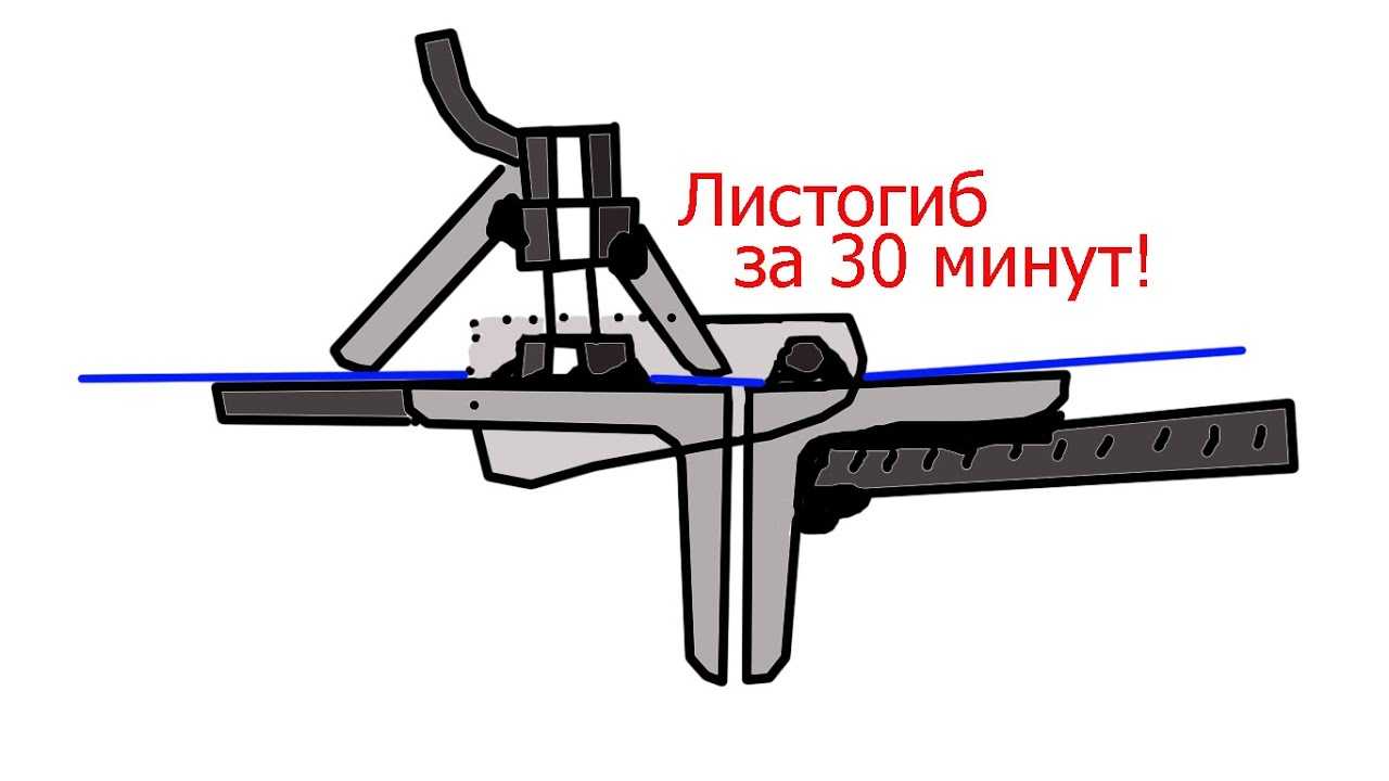 Листогибочный станок ручной своими руками из уголка чертеж