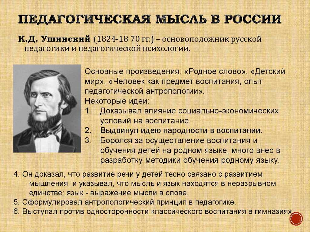 Основоположником метода проектов в обучении был к д ушинский