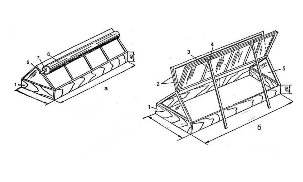 Деревянный парник своими руками чертежи изготовления
