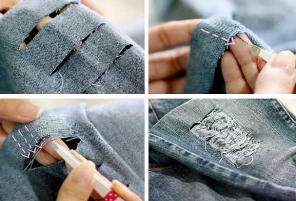Как сделать рваные джинсы в домашних условиях своими руками, фото и видео