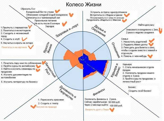 Колесо жизненного баланса — что это такое и как с ним работать