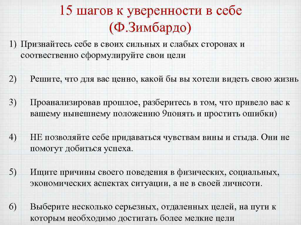 Как стать уверенней в себе: 15 простых шагов на пути к успеху :: инфониак