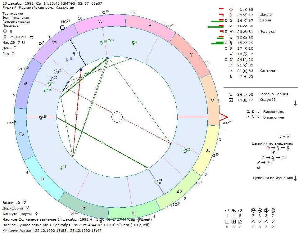 Натальная карта где какой дом