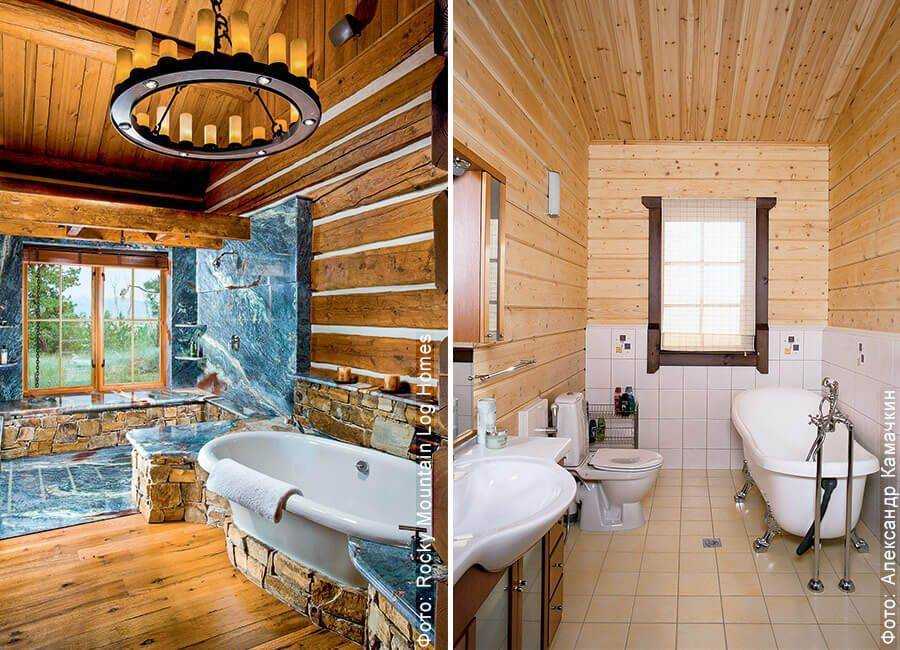 Постараемся разобраться, как сохранить красоту, функциональность ванной в деревянном строении Рассмотрим способы отделки, укажем на трудности