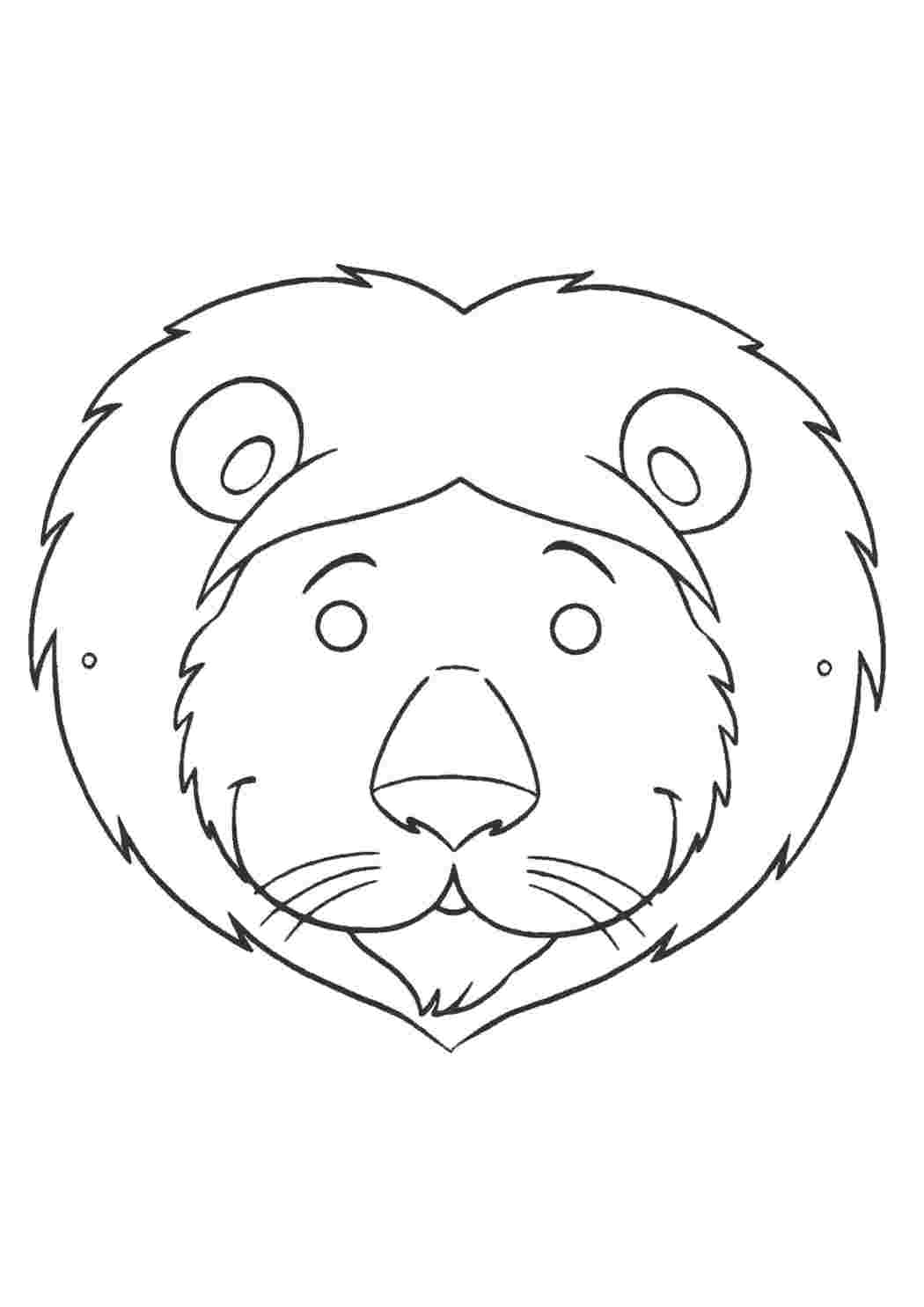 Мордочки львенка на голову: инструкции и шаблоны для распечатки