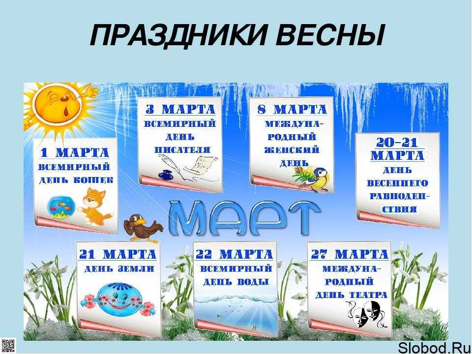 Календарь славянских праздников на март