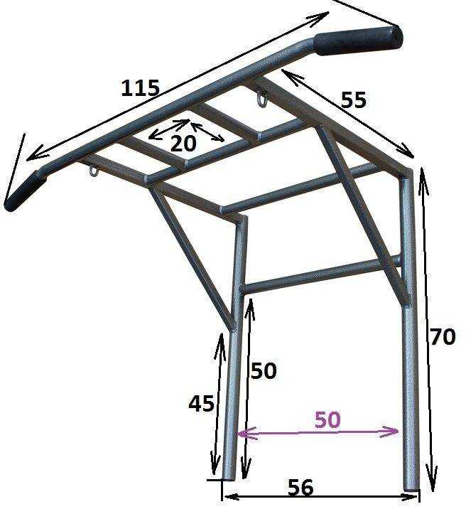Турник своими руками чертежи и размеры на улице