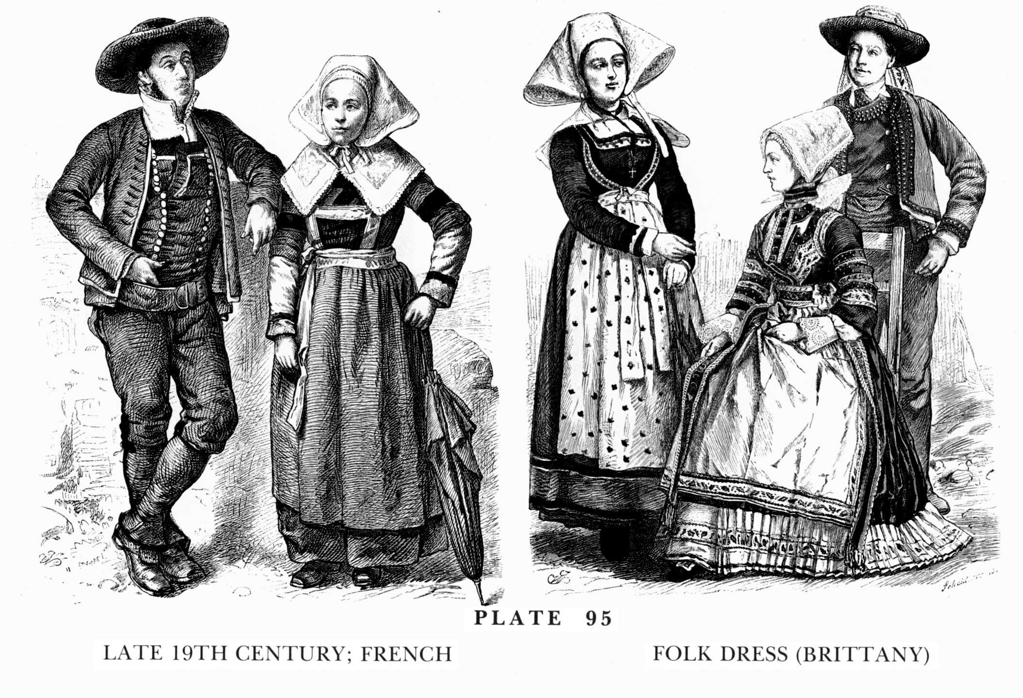 Одежда простолюдинов 17 века в Англии