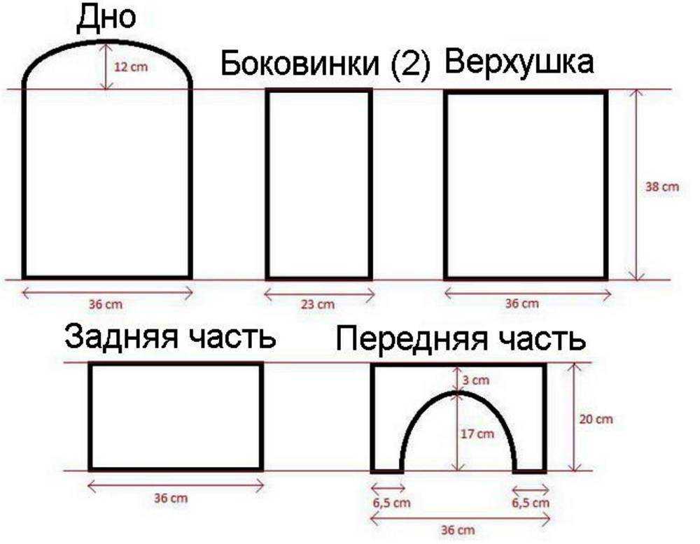 Кошкин домик своими руками с чертежи с фото