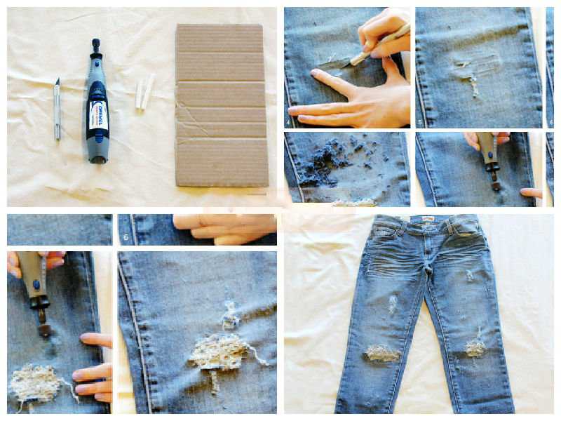 Как сделать рваные джинсы в домашних условиях: советы
как сделать рваные джинсы самостоятельно — модная дама