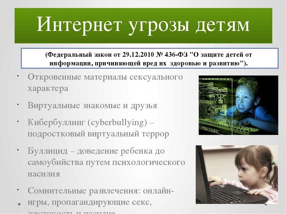 Основные угрозы безопасности детей в интернете презентация