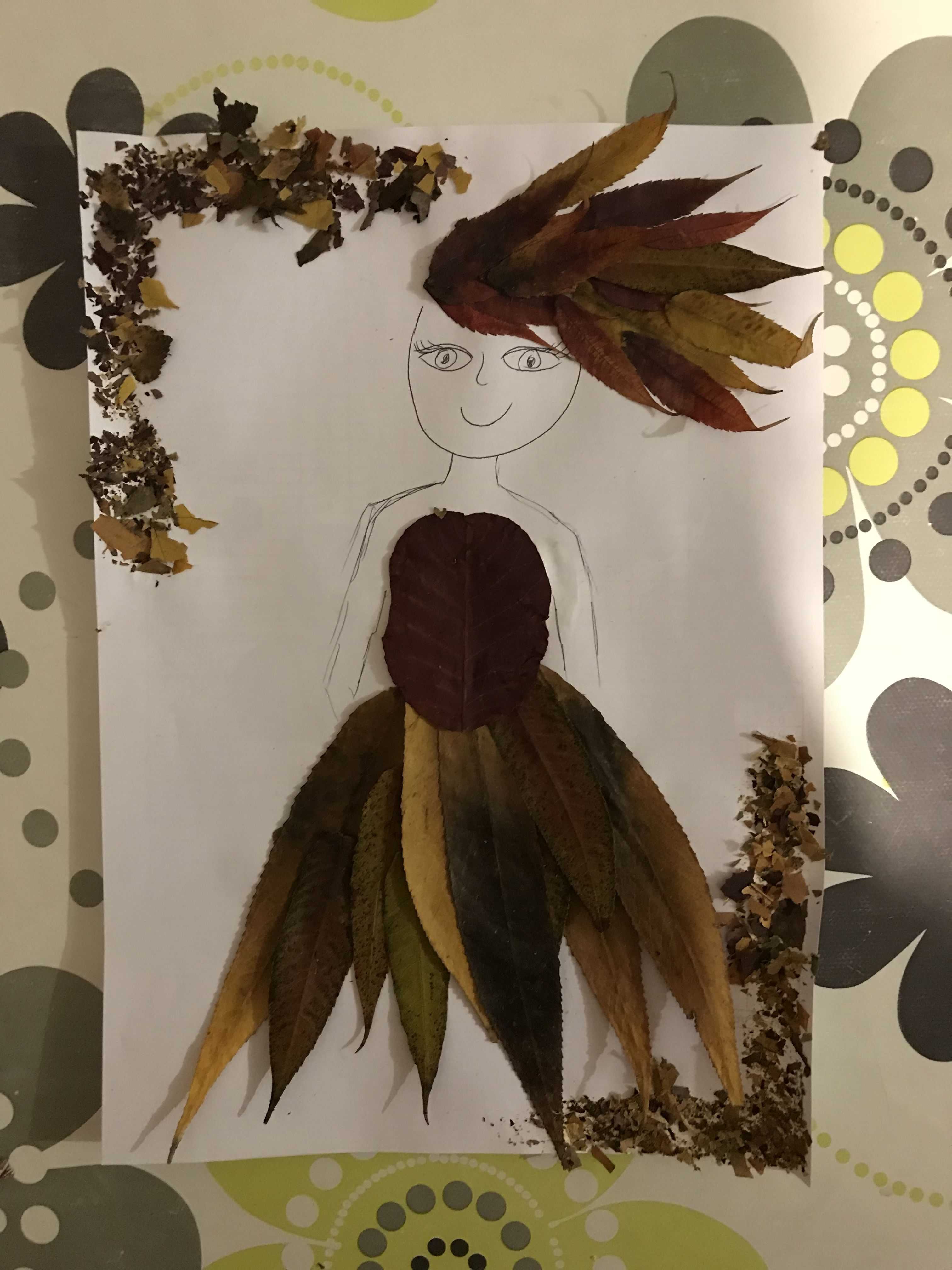 Портрет из листьев своими руками: пошаговый мастер-класс Три идеи для творчества