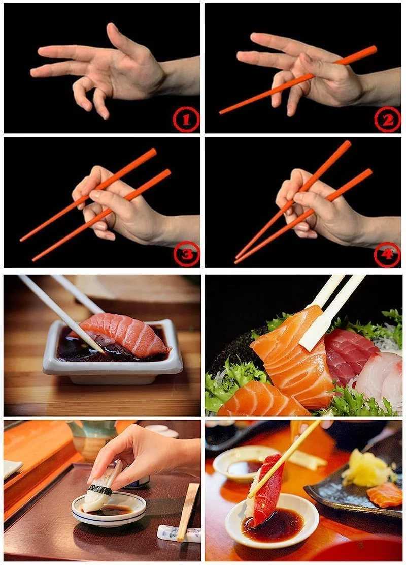 Как правильно пользоваться китайскими палочками для суши