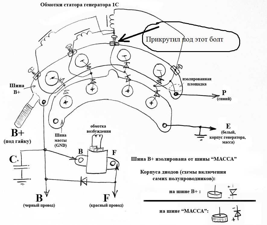 Как обозначается диодный мост на схеме