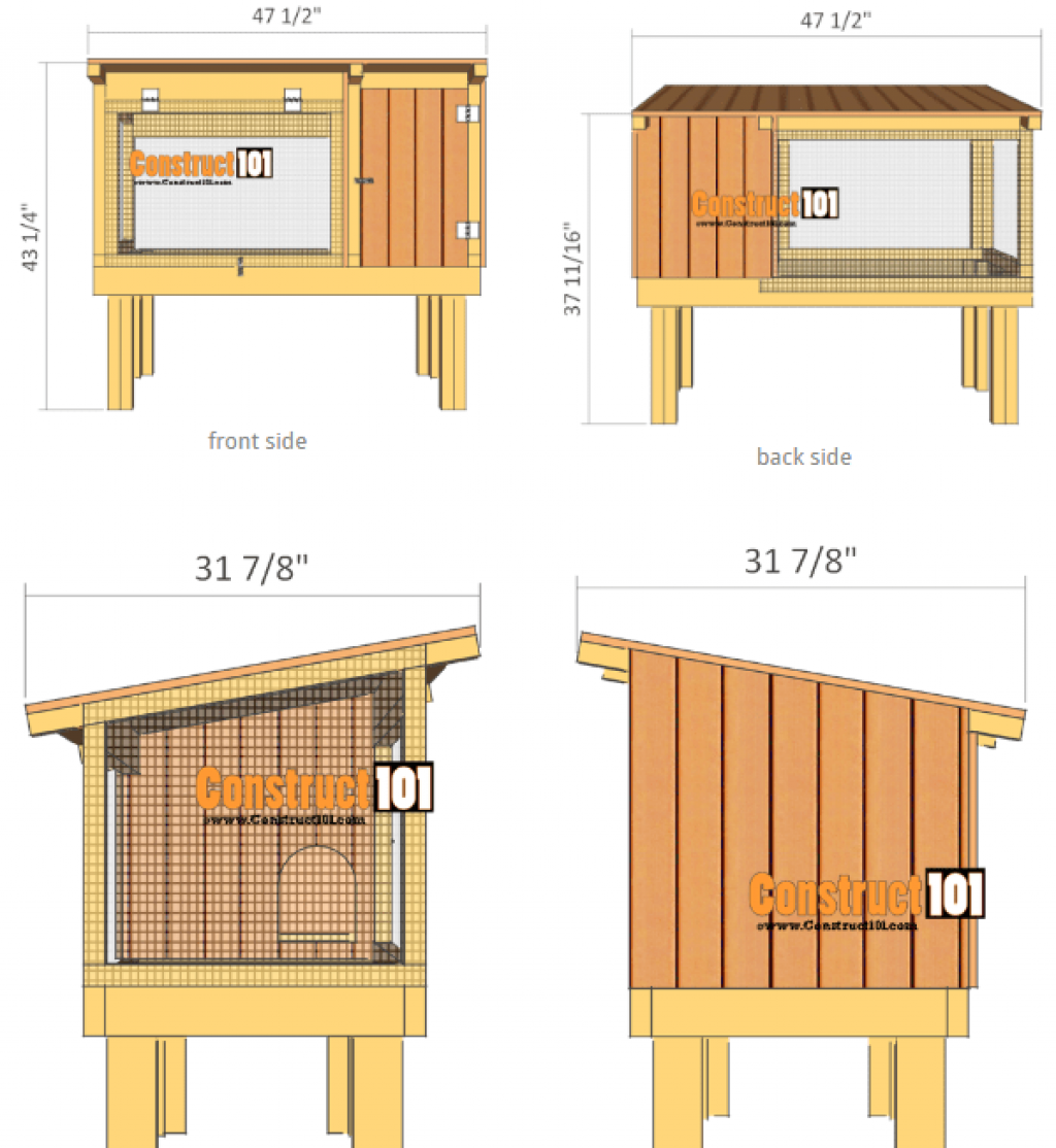 Крольчатник своими руками чертежи с размерами деревянный