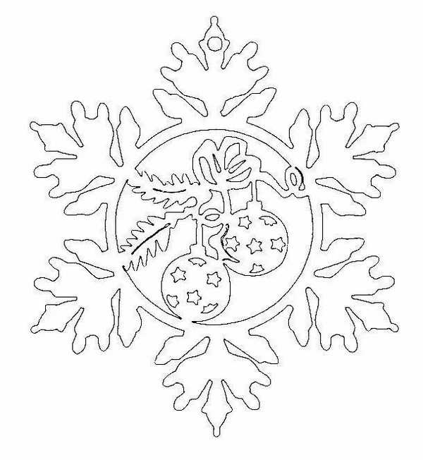 Трафареты снежинок (640 шаблонов) для вырезания на окна из бумаги