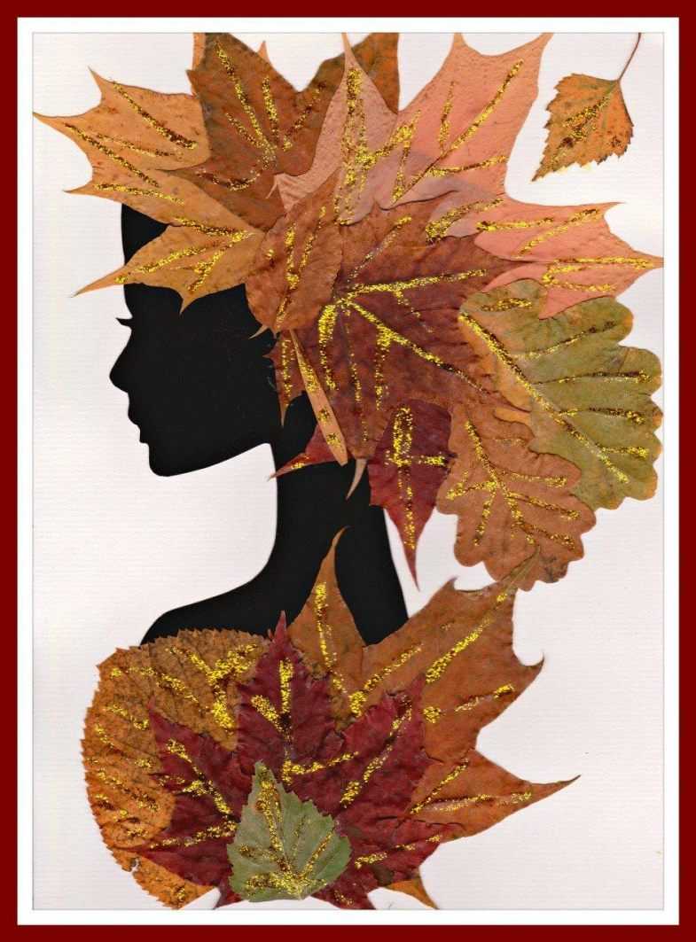 Поделка девушка из листьев - 80 фото идей поделки из осеннего материала